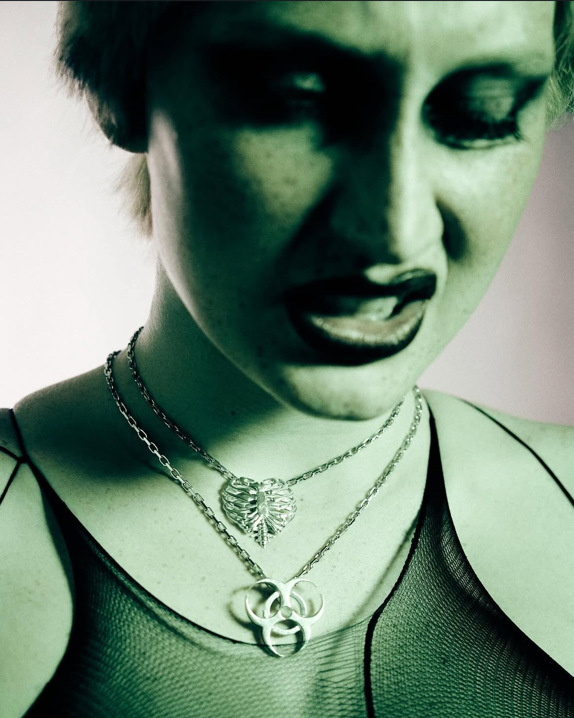 Bone Webbed Heart Pendant