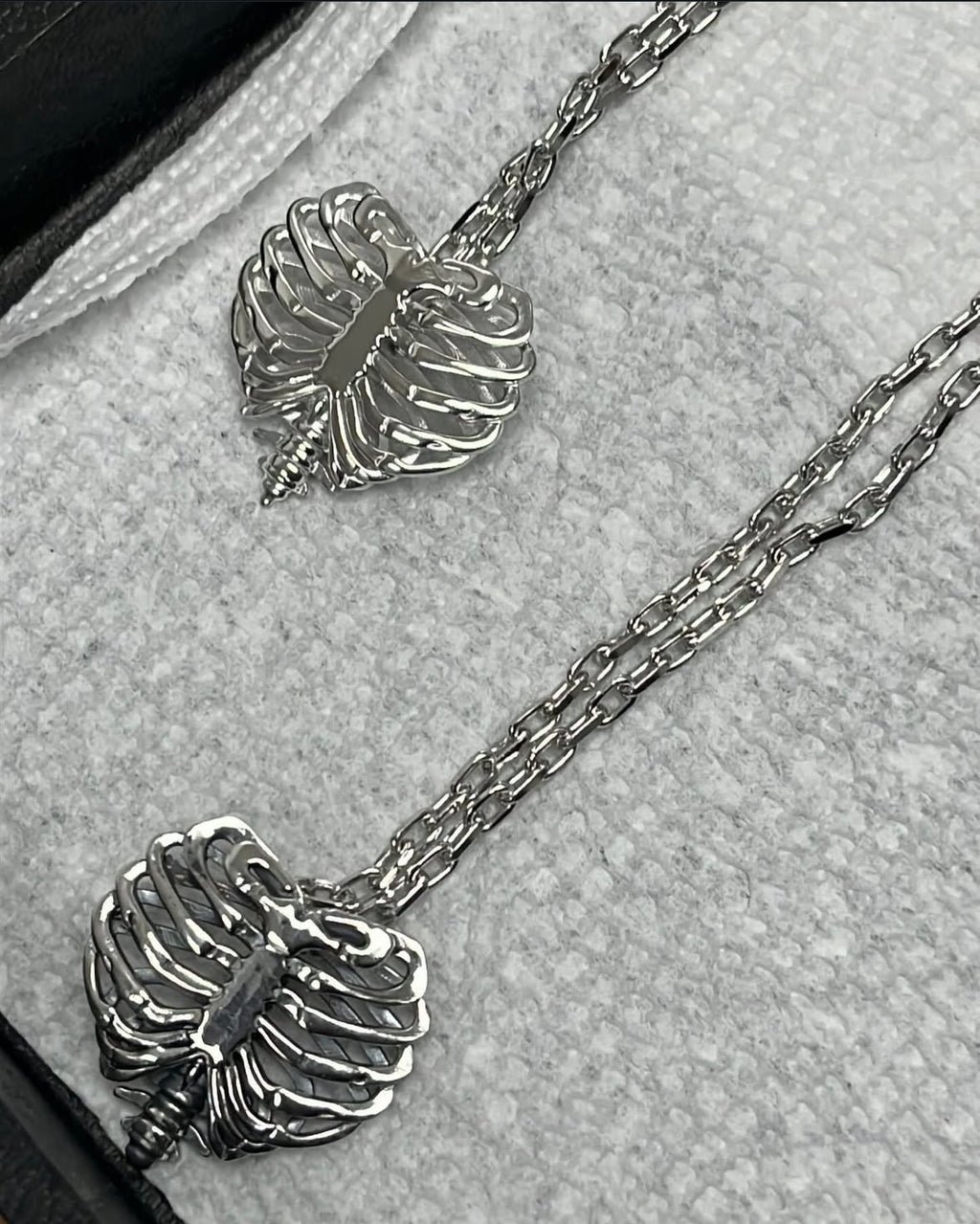 Bone Webbed Heart Pendant