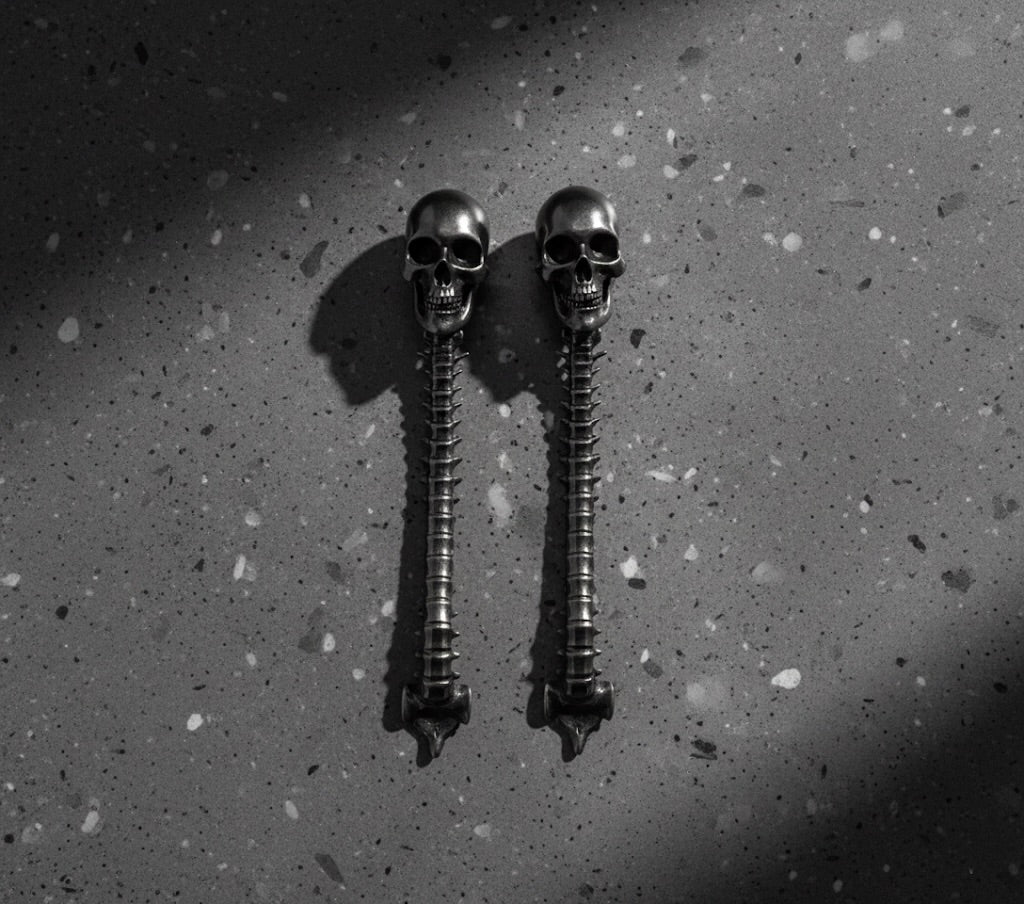 Gunmetal Spinna Earrings