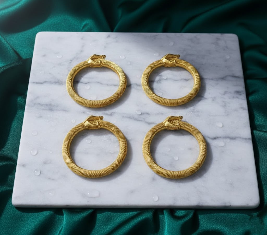 Gold Draco Hoops