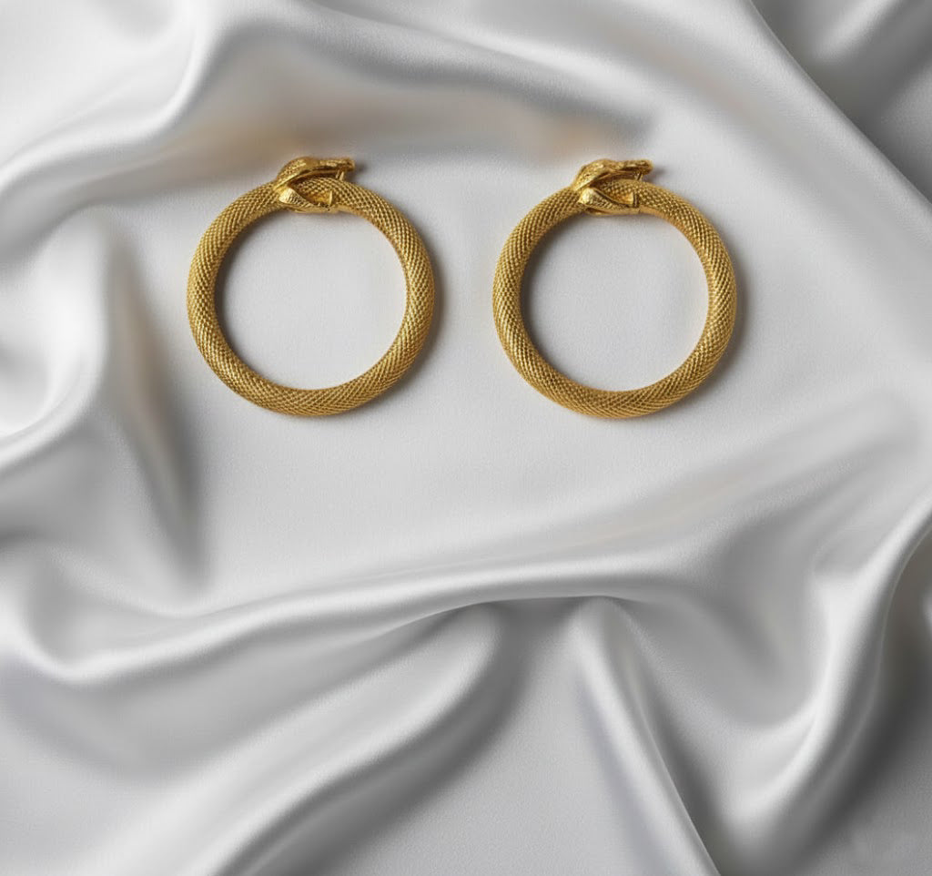 Gold Draco Hoops